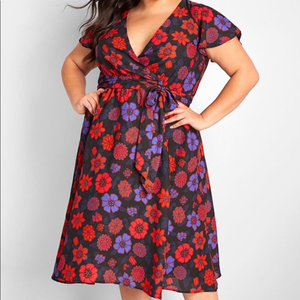 NWT ModCloth Floral Print dress